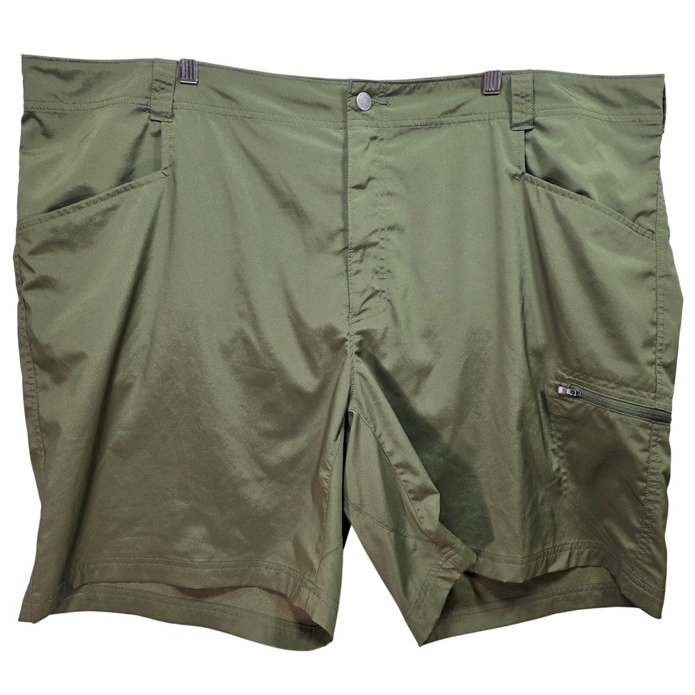 Columbia Omni Shade Mens Cargo Hiking Shorts Sun Protection 8L Sz 48 Olive Green
